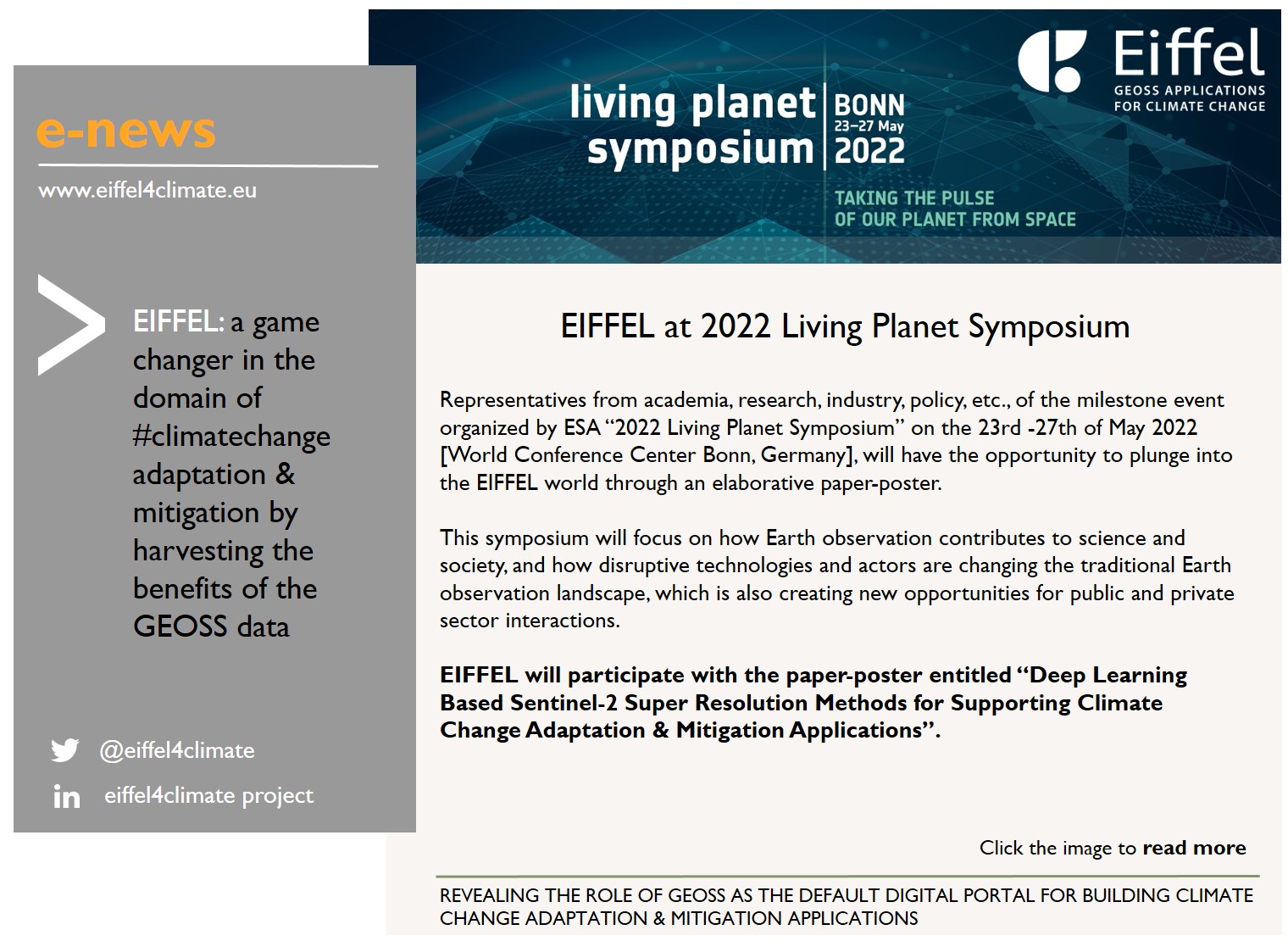 EIFFEL e news 2022 LivingPlanet