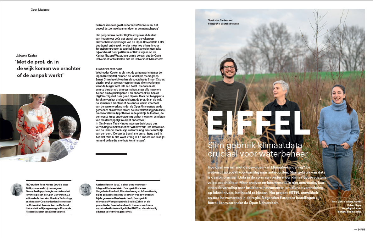 Read the new article of the EIFFEL partner Open Universiteit